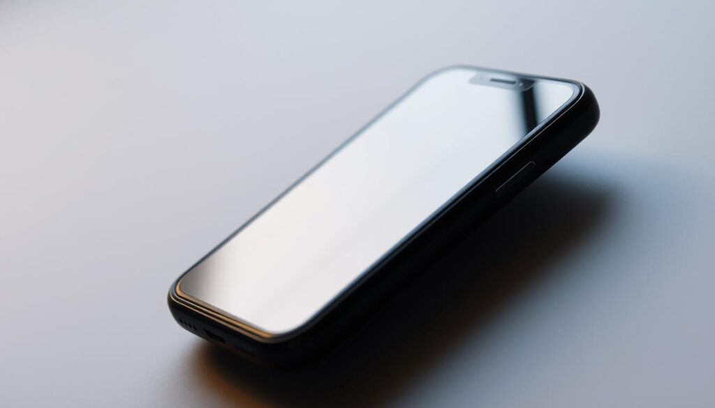 A close-up view of a vibrating smartphone or mobile device, capturing the subtle yet intense tremors of its haptic feedback system. The device is positioned against a muted, neutral background, allowing the viewer to focus solely on the mesmerizing movement of the vibrating components. The lighting is soft and diffused, casting gentle shadows that accentuate the tactile nature of the vibration. The angle is slightly tilted, providing a dynamic and engaging perspective on the nuanced interaction between the device and the user's senses.